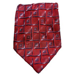 Official Sopranos Tv Show Mens Woven Handmade 100% Silk Necktie Gangsta Mob Red